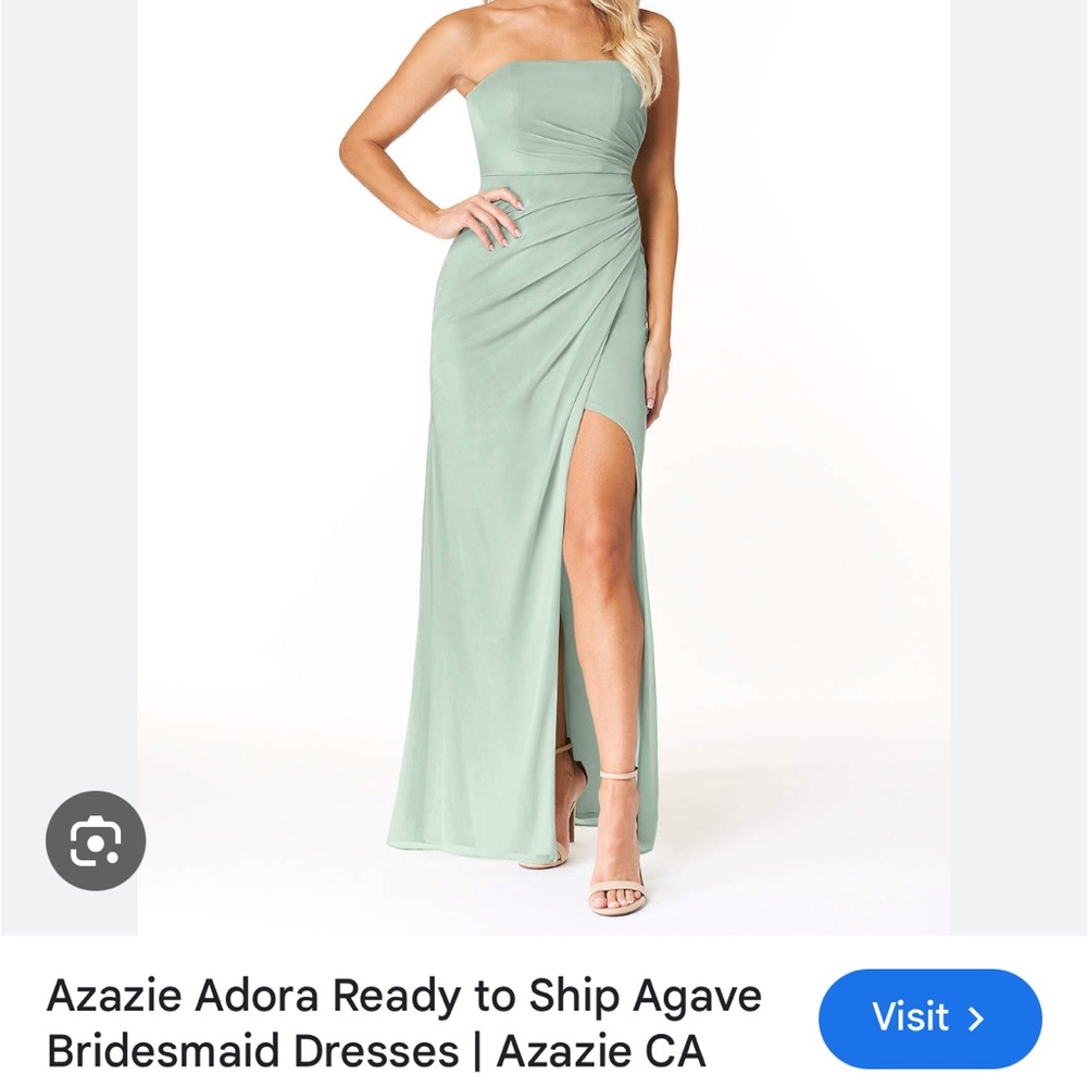 BLACK Azazie Strapless Dress